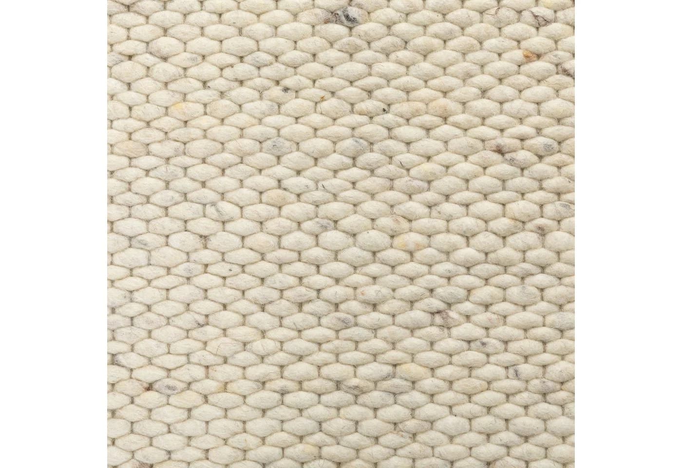 Steffensmeier Wollteppich Nellenberg Creme Handwebteppich Fusselstopp - Bild 3