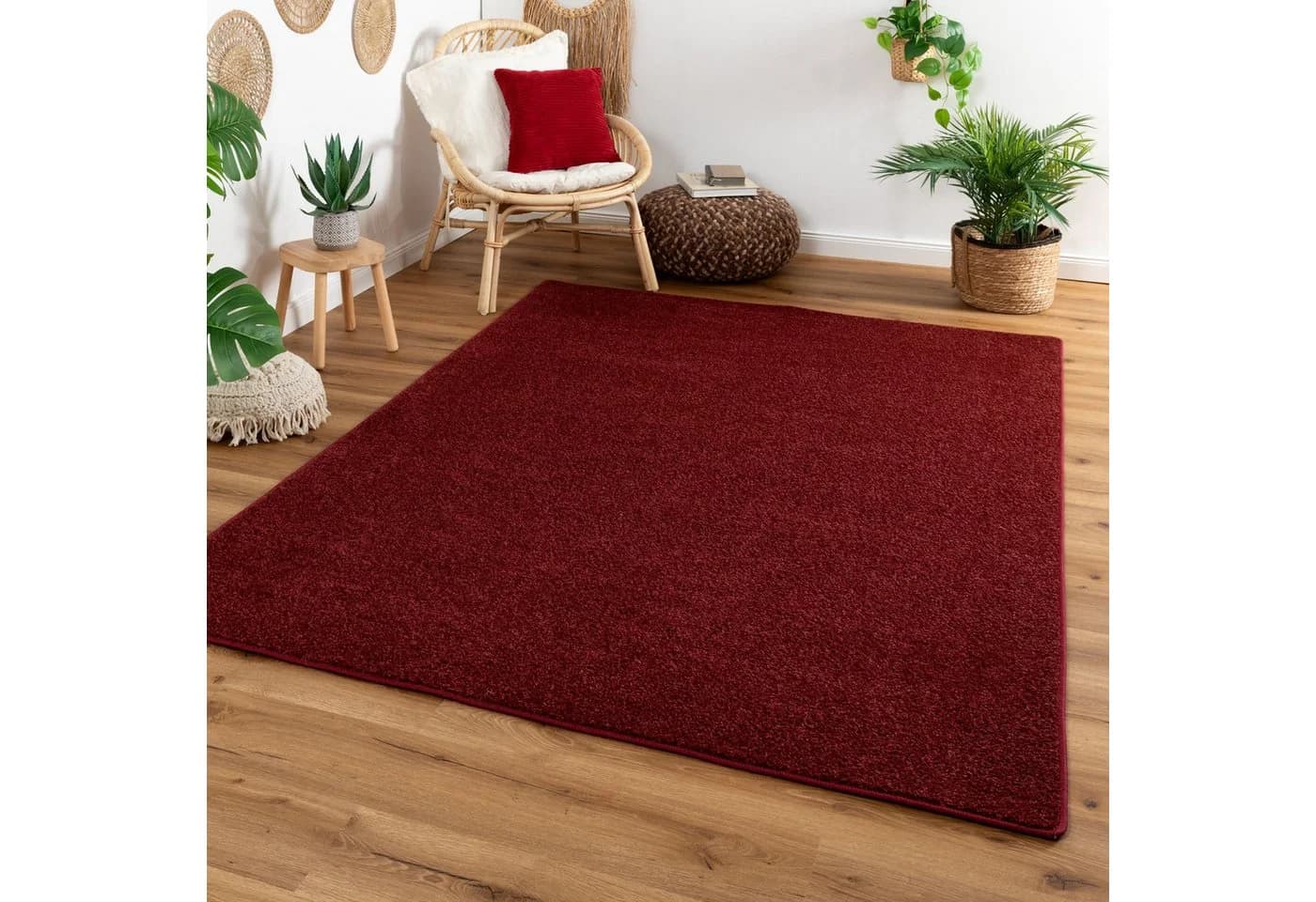 Steffensmeier Teppich Cambridge Burgund Kurzflor Modern - Bild 2