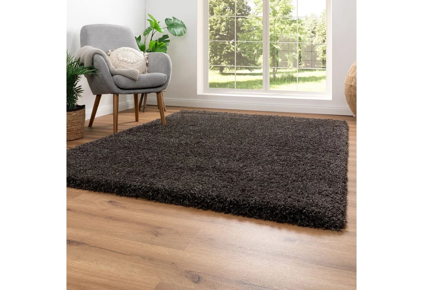 Steffensmeier Hochflor-Teppich Twilight Anthrazit - Bild 2