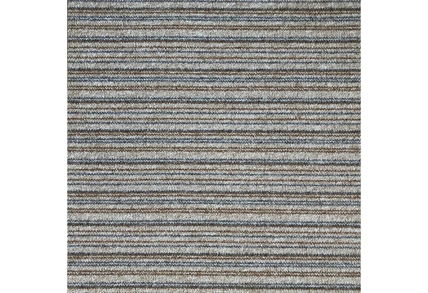 Steffensmeier Teppichfliese Chicago Braun Meliert 50x50 cm