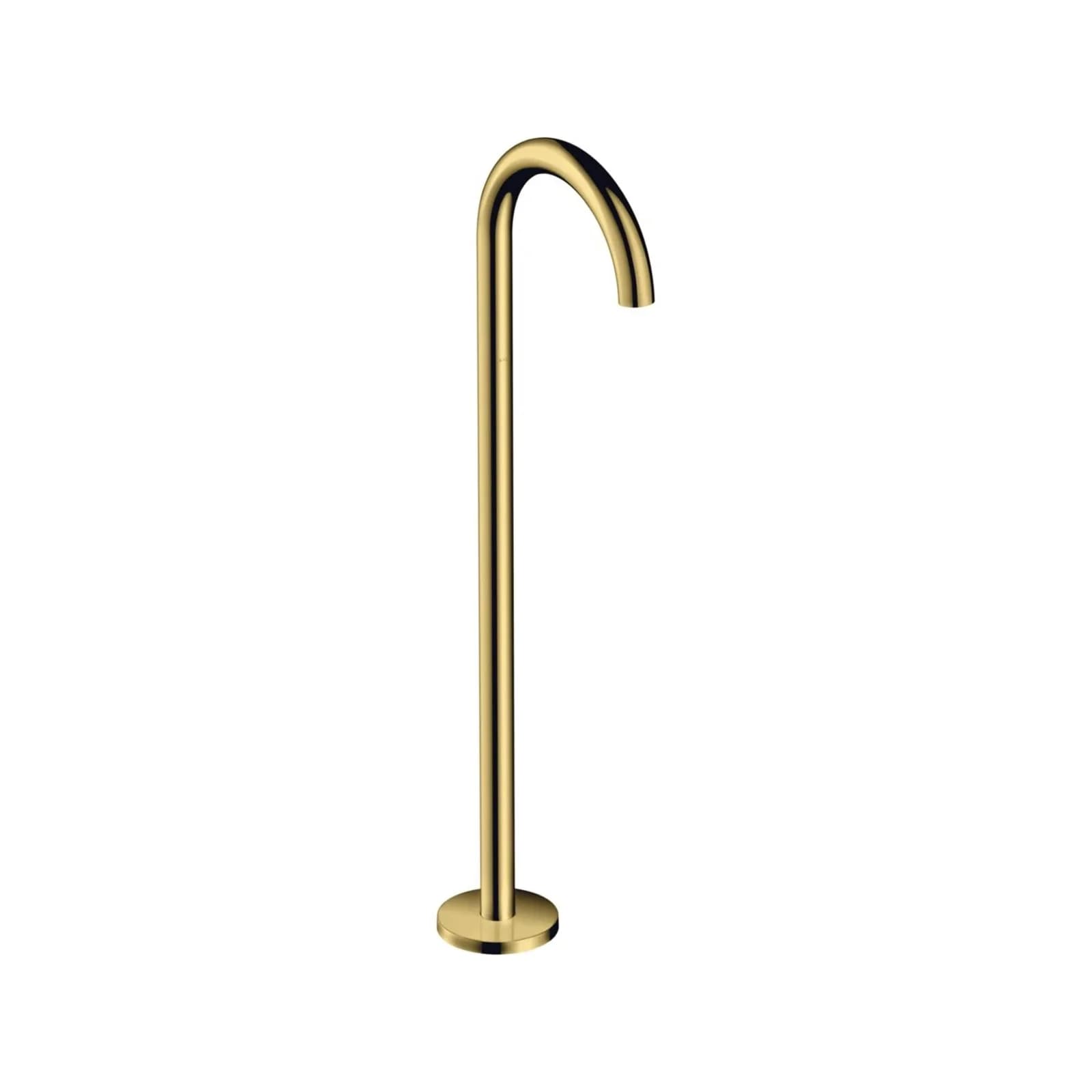 Hansgrohe Axor Uno Fertigmontageset 38412990 Wanneneinlauf Bodenstehend Gebogen Polished Gold Optic