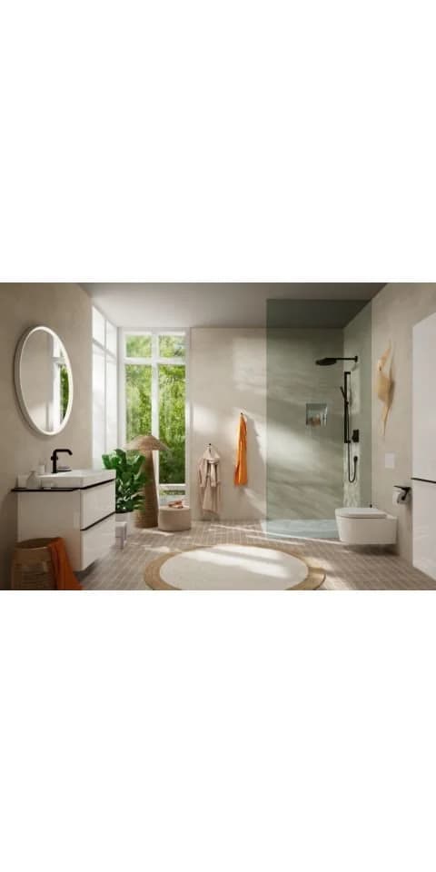 hansgrohe Papierrollenhalter AddStoris m Abl. mattschwarz Wandmontage Metall