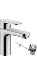 Hansgrohe Vernis Blend 100 Waschtischarmatur 71559000 mit Metall Zugstangen-Ablaufgarnitur, chrom Bild 2
