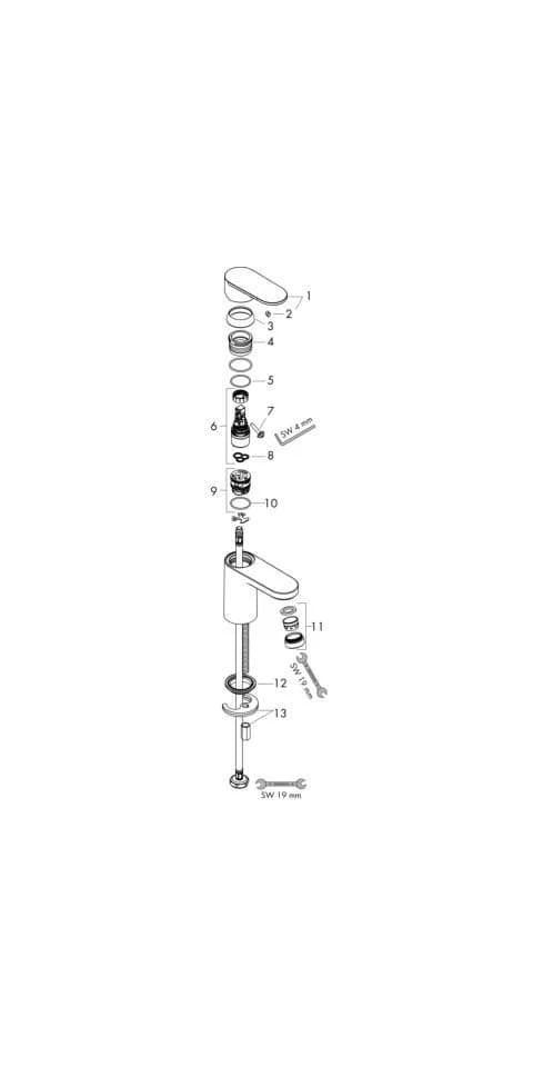 hansgrohe Waschtischarmatur Vernis Blend Modern - Bild 4