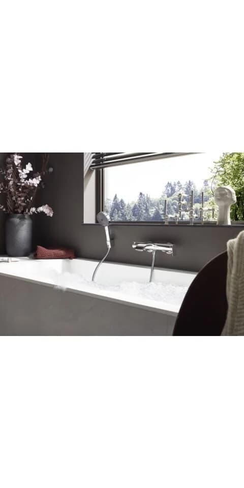 hansgrohe Vivenis Wannenarmatur mit WaterfallStream und Select-Technologie
