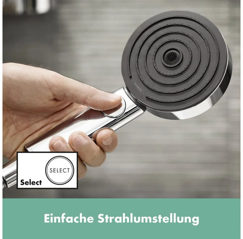 Hansgrohe Handbrause-Set 3 Strahlarten Pulsify Select S Chrom - Bild 3