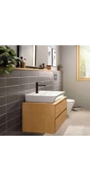 Hansgrohe Rebris E 110 CoolStart Waschtischarmatur 72559670 Ecosmart, mit Zugstangen-Ablaufgarnitur, schwarz matt Bild 2