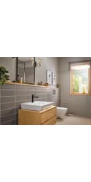 Hansgrohe Rebris E 110 CoolStart Waschtischarmatur 72559670 Ecosmart, mit Zugstangen-Ablaufgarnitur, schwarz matt Bild 4