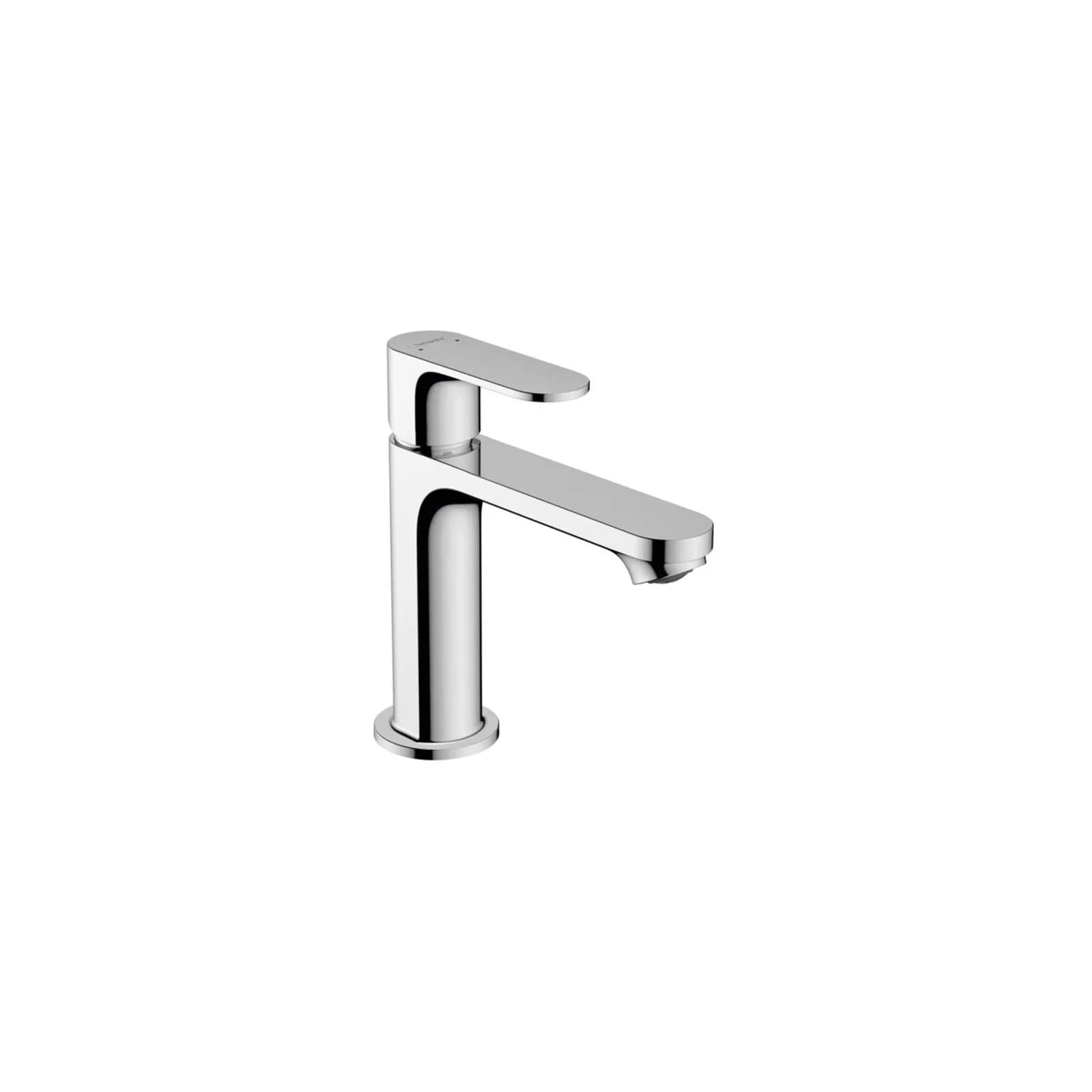 Hansgrohe Rebris S 110 Waschtischarmatur 72517000 EcoSmart, Zugstangen-Ablaufgarnitur, Chrom