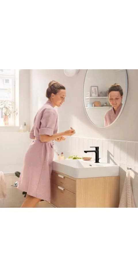hansgrohe Rebris S Waschtischarmatur Mattschwarz EcoSmart - Bild 2