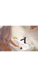 hansgrohe Rebris S Waschtischarmatur Mattschwarz EcoSmart Bild 3