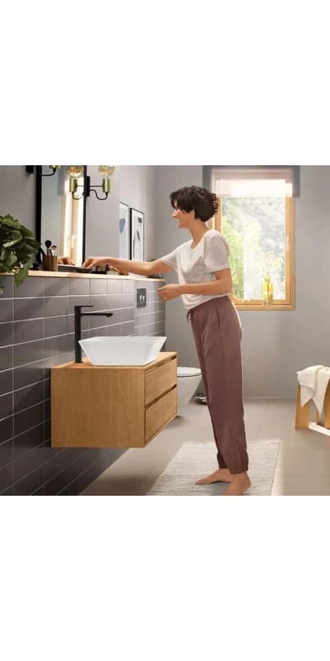 Hansgrohe Rebris E Waschtischarmatur 72591670 Mattschwarz