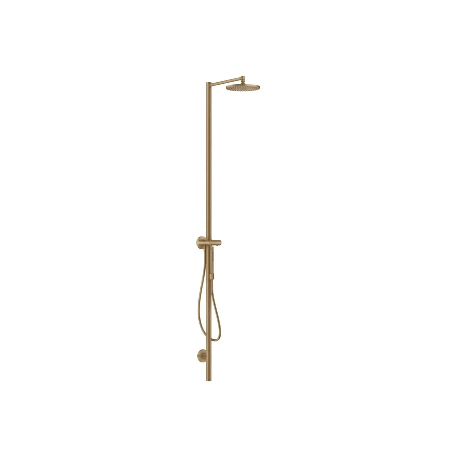 Hansgrohe Axor Starck Duschsäule 12672140 mit Thermostat, Kopfbrause 240 1jet, brushed bronze
