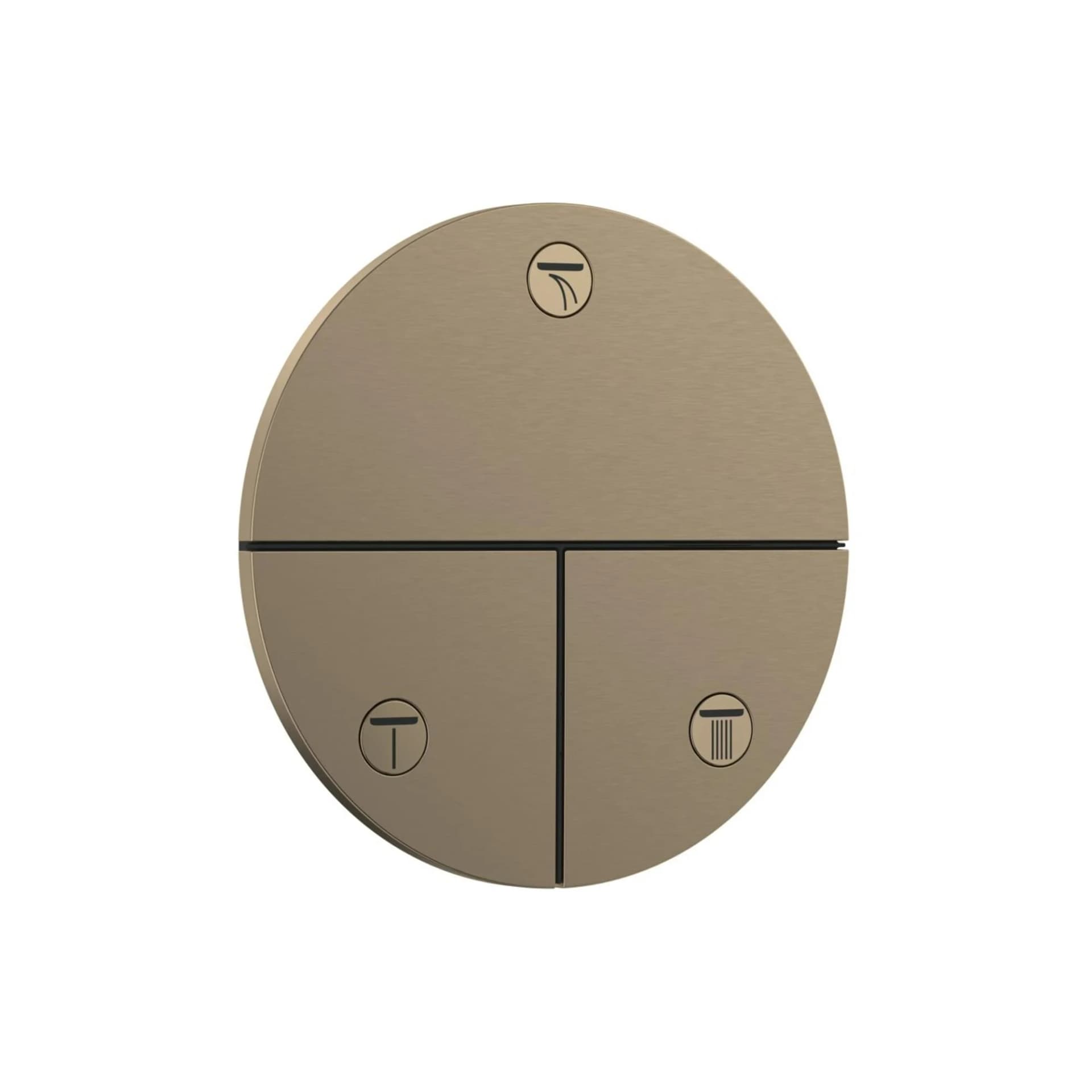 hansgrohe ShowerSelect Comfort S Ventil 15558140 UP für 3 Verbraucher, brushed bronze