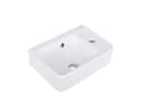 Hansgrohe Handwaschbecken Xanuia Q 360x250mm mit Hahnloch und Überlauf weiß Bild 1