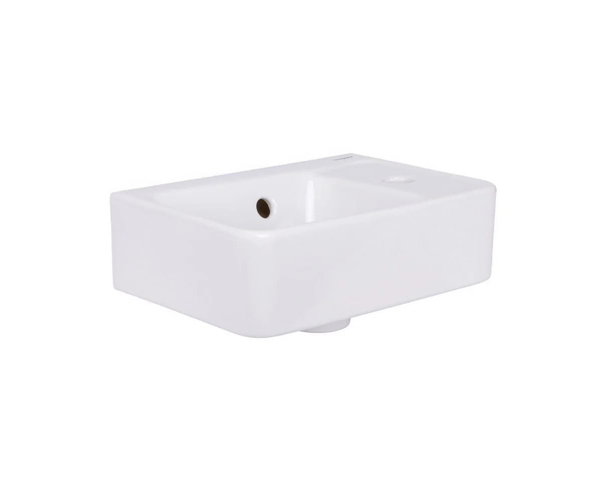 Hansgrohe Handwaschbecken Xanuia Q 360x250mm mit Hahnloch und Überlauf weiß - Bild 2