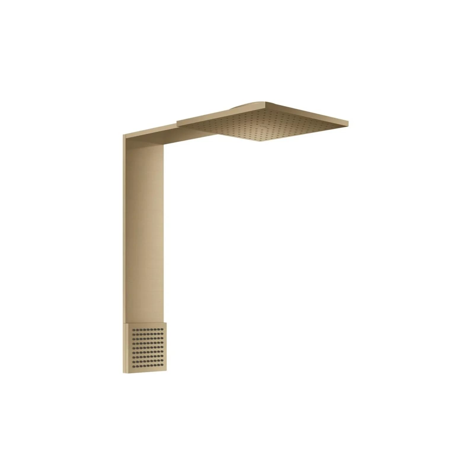 Hansgrohe ShowerComposition Brausenmodul 12594140 250x250mm Wandmontage 2jet mit Schulterbrause Brushed Bronze