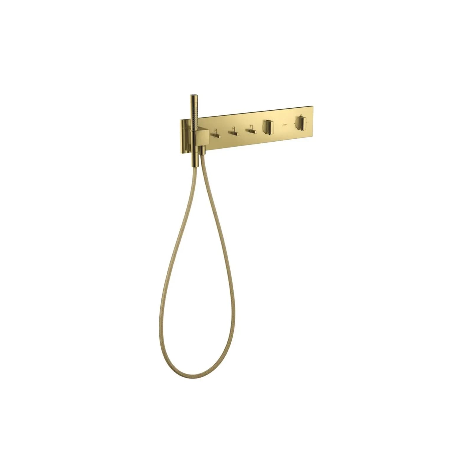 Hansgrohe Thermostatmodul 540/110 Axor ShowerComposition 3 Verbraucher Polierte Goldoptik