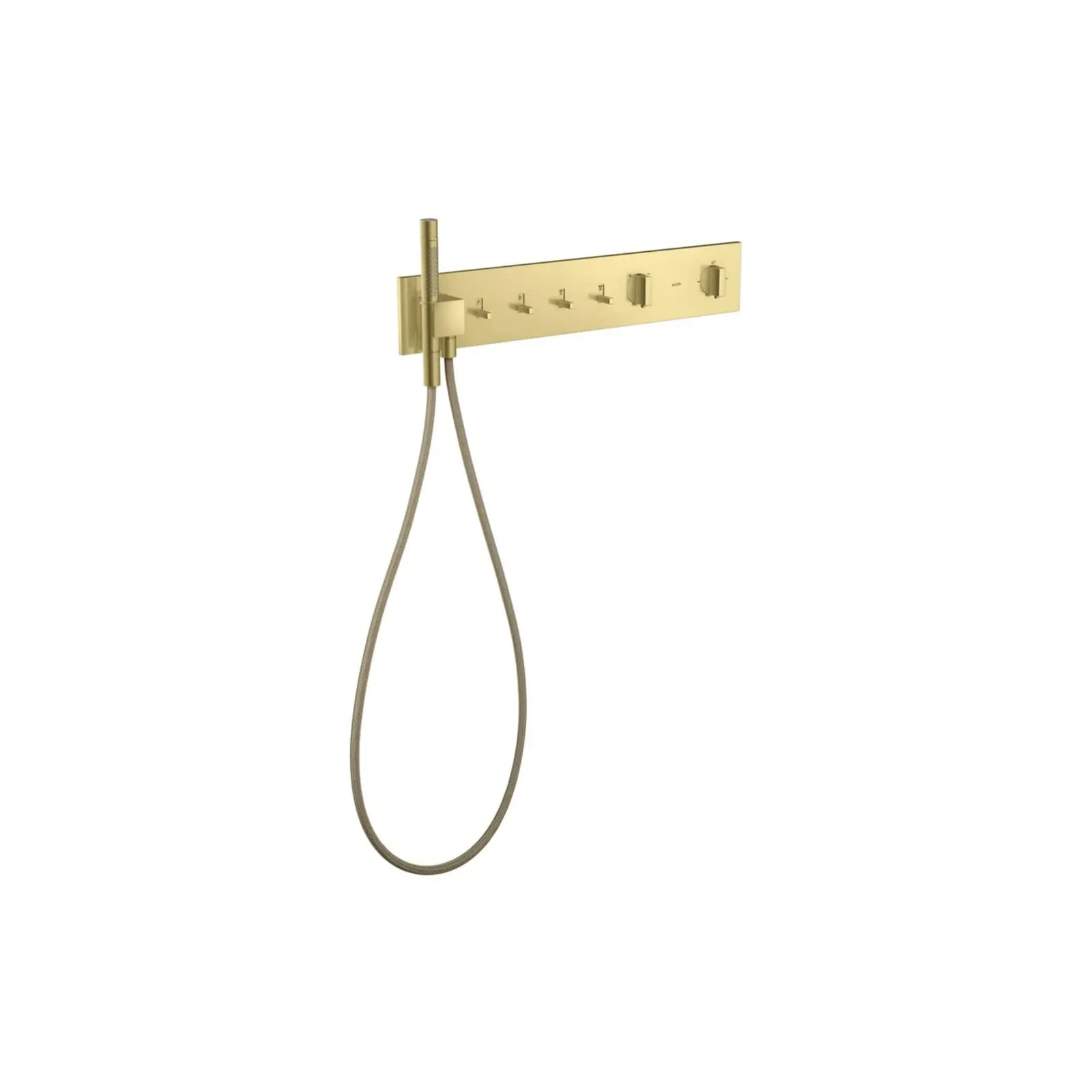 Hansgrohe Thermostatmodul 610/110 Axor ShowerComposition 4 Verbraucher Gebürstetes Messing