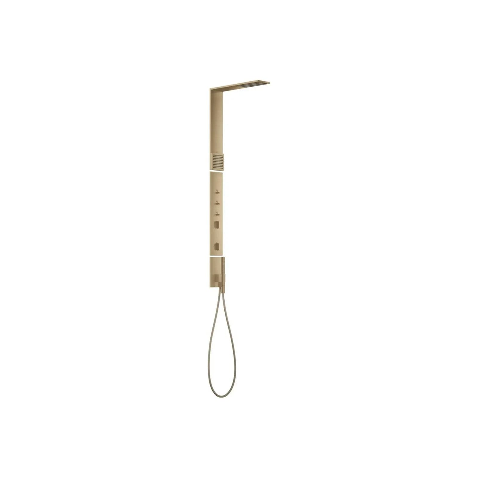 Hansgrohe Duschpaneel Axor ShowerComposition Thermostat Kopfbrause 110/220 1jet Gebürstete Bronze