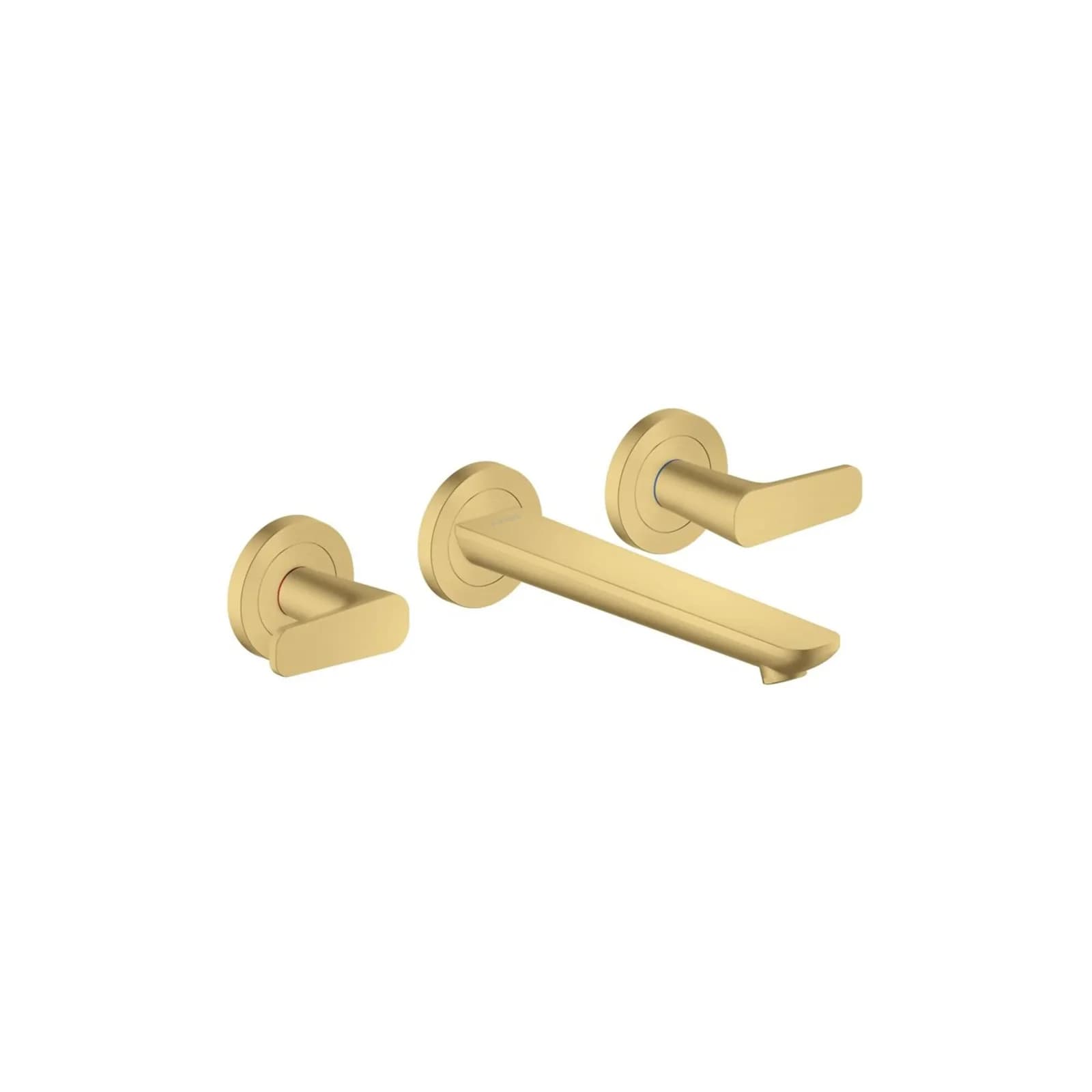 Hansgrohe Axor Citterio C 3-Loch Waschtischarmatur Wand 49070250 Unterputz, Brushed Gold Optic
