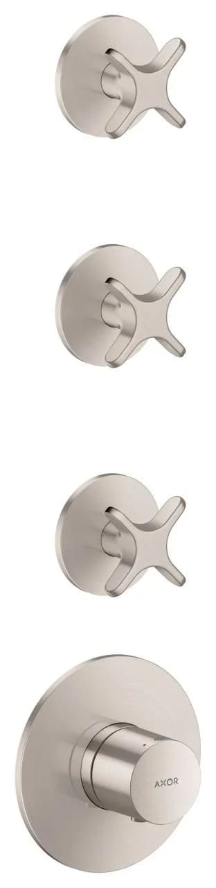 hansgrohe AXOR One Thermostatmodul 48713800 Unterputz 3 Verbraucher Edelstahl