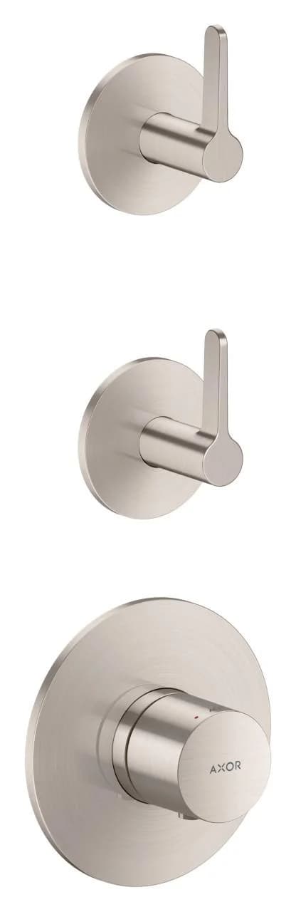 Hansgrohe AXOR One Thermostatmodul 48722800 Unterputz 2 Verbraucher Edelstahl Finish