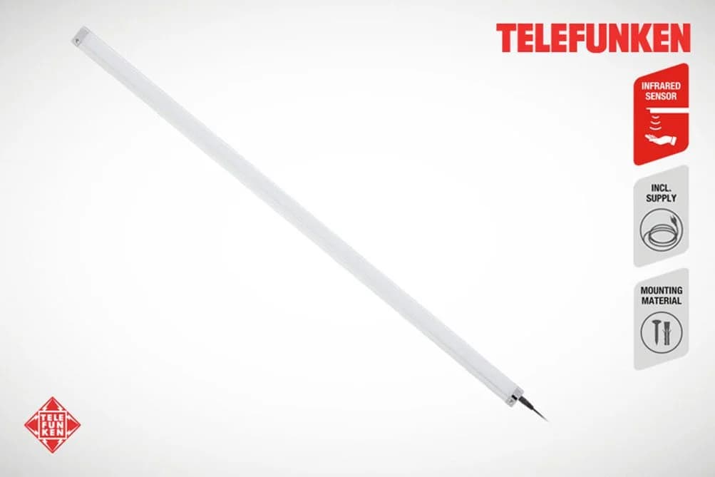 LED-Unterbauleuchte Zeus 87 cm Silber/Weiß Telefunken