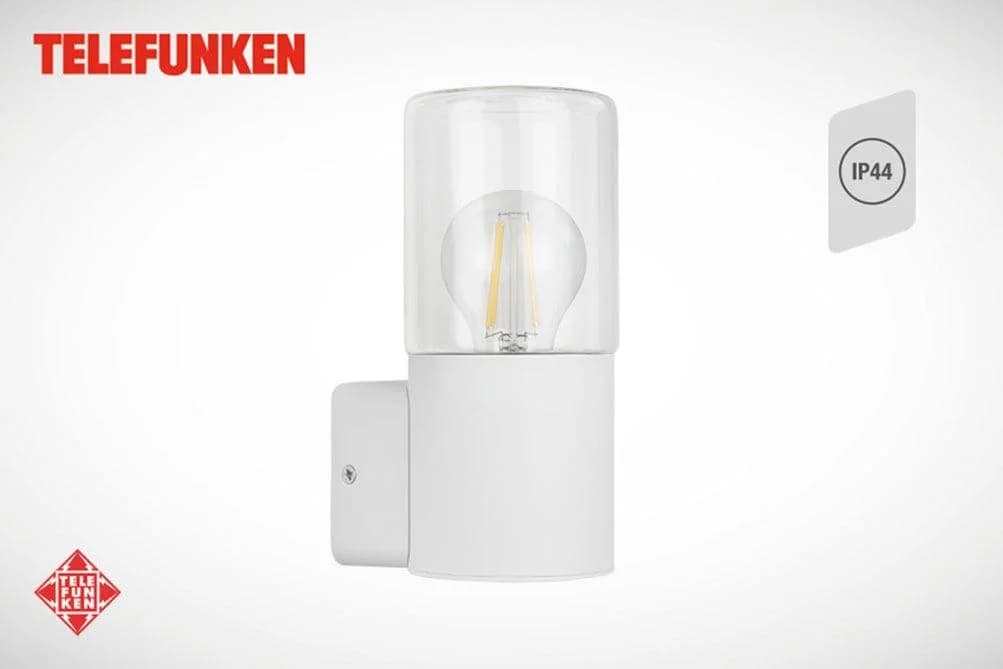 TELEFUNKEN AMPOLO LED Außen-Wandleuchte Weiß IP44