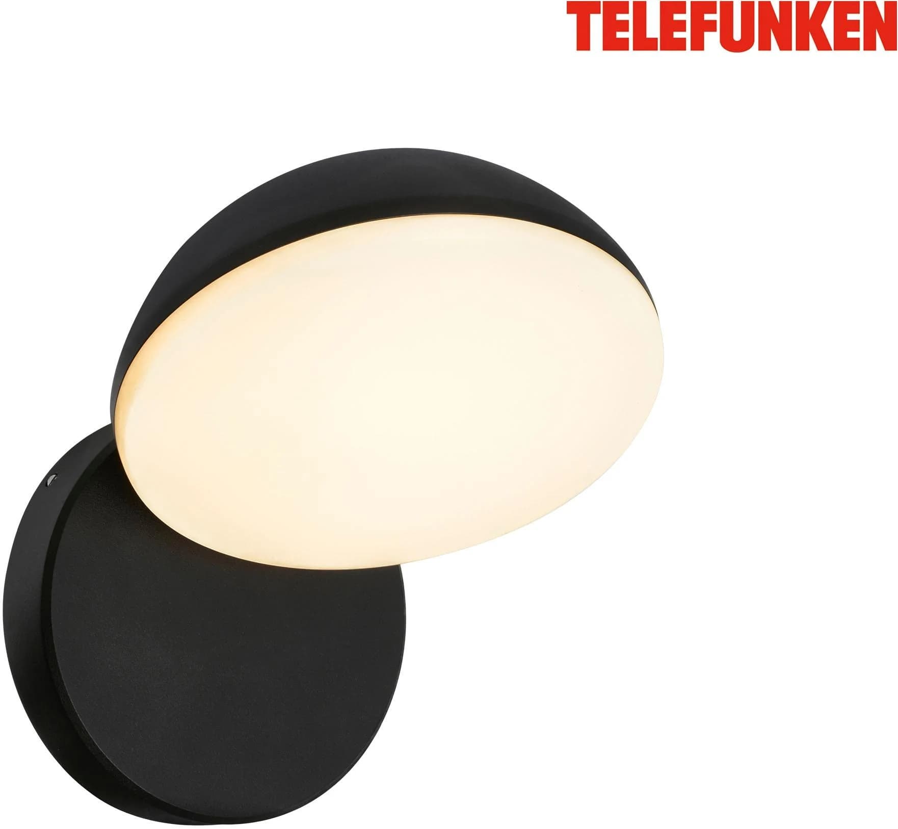 Außen-Wandleuchte TELEFUNKEN LED Schwarz-Weiß IP54