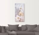 Artland Leinwandbild Christrose im Schnee Blumen auf Holzrahmen Bild 3