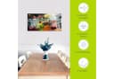 Artland Glasbild Spritzendes Obst auf dem Wasser Bunt Modern Bild 5