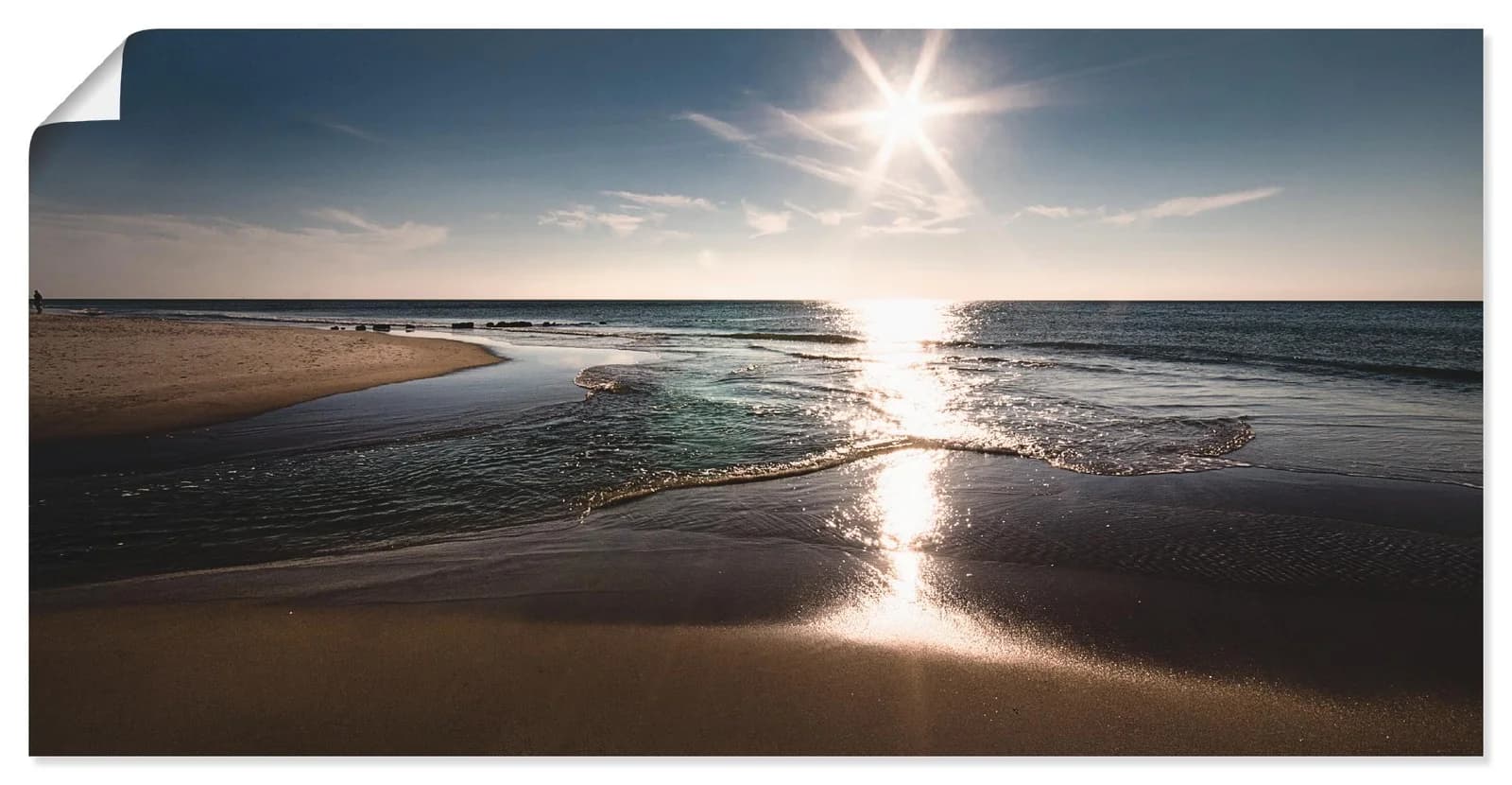 ARTLAND Wandbild Sylt IV blau Poster Leinwand