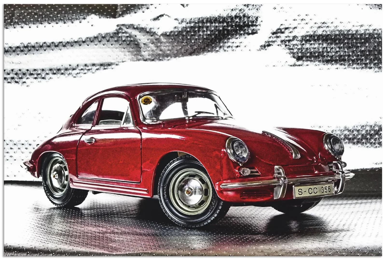 Wandbild ARTLAND Klassiker - Der Porsche 356 Rot