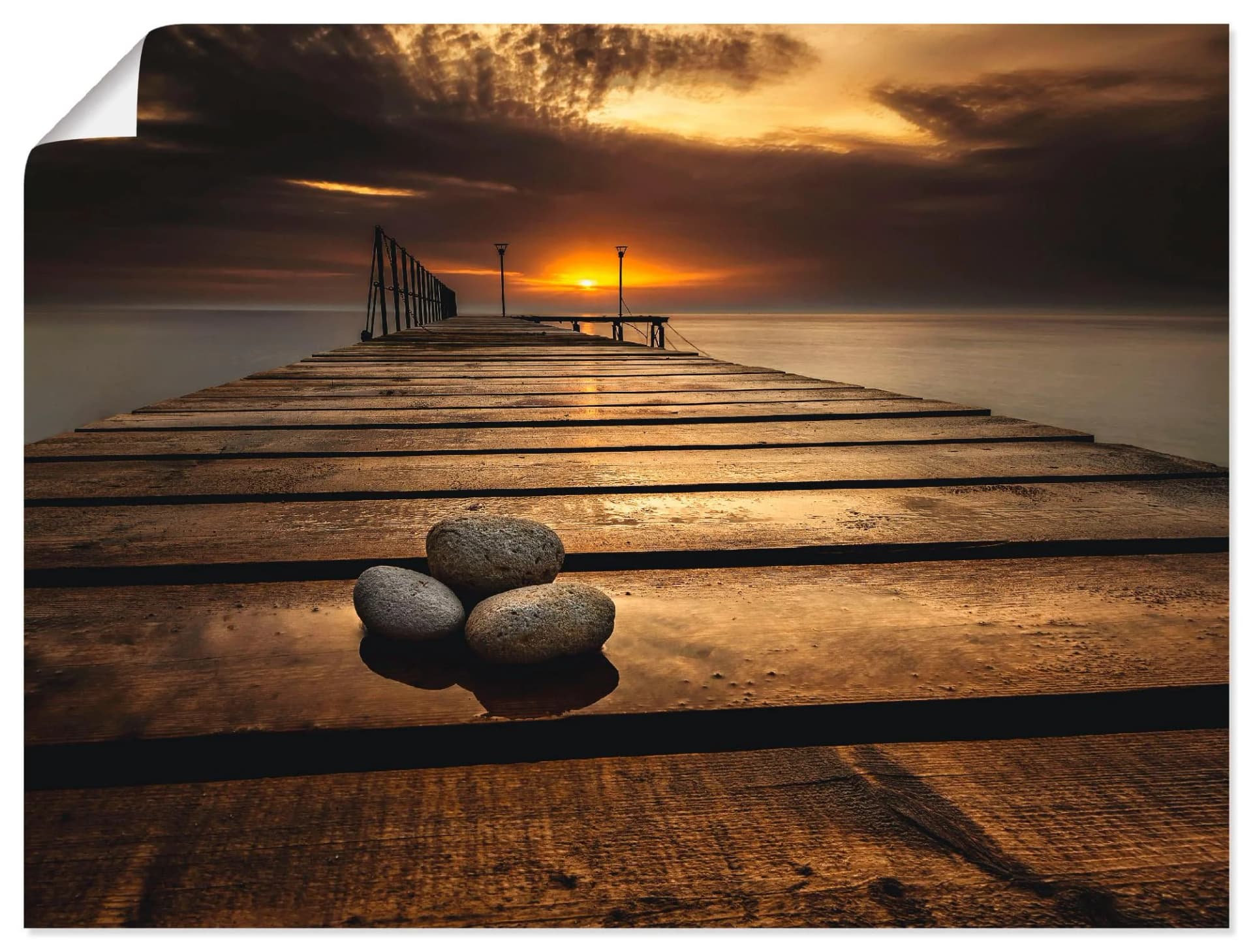 Artland Sonnenaufgang am Schwarzen Meer Leinwandbild
