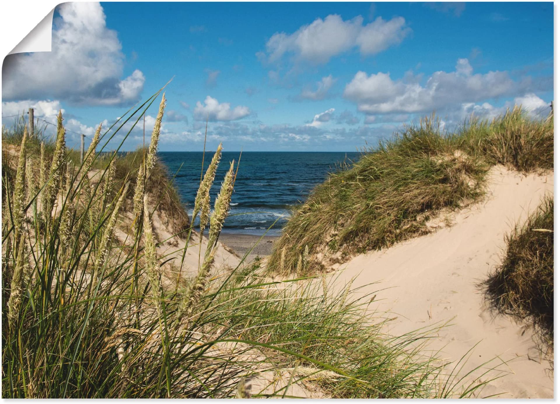 Poster ARTLAND Strand bei Vesterhav Beige