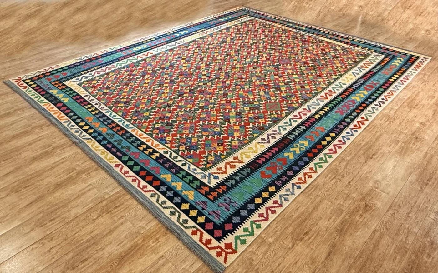 Rug Studios Kelim Teppich Handgefertigt Bunt Orientalisch