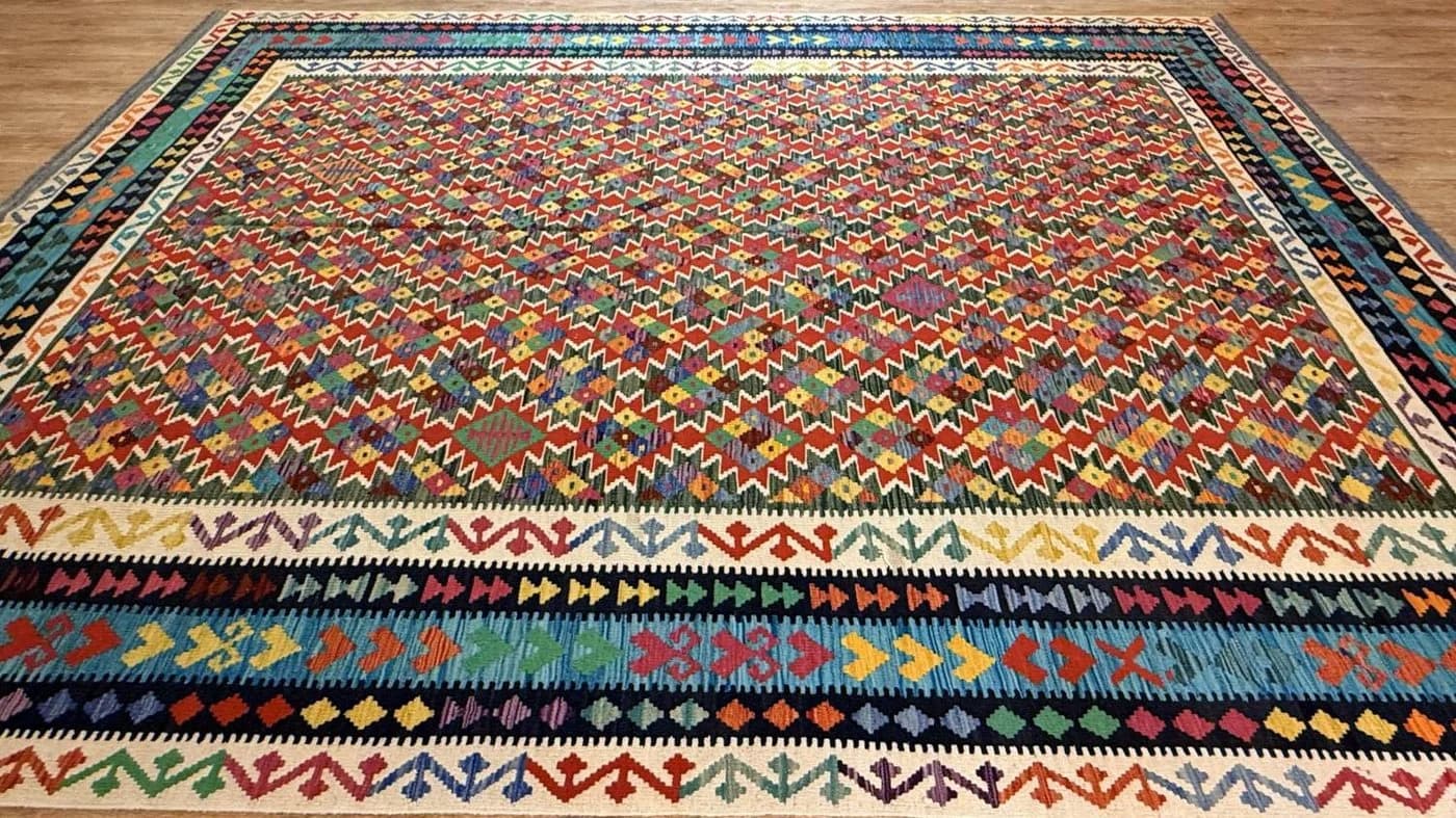 Rug Studios Kelim Teppich Handgefertigt Bunt Orientalisch - Bild 4
