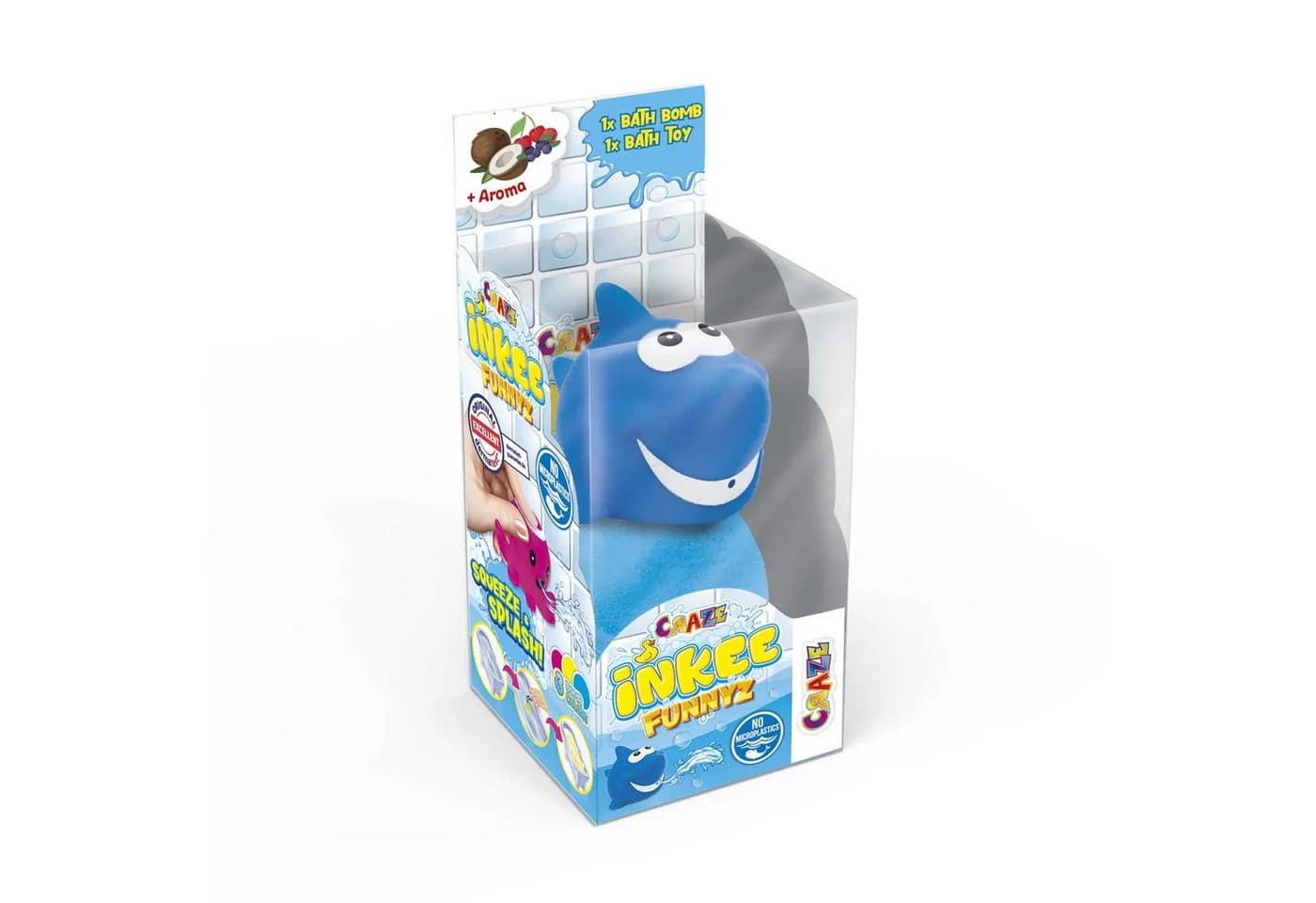 CRAZE Badekugel und Gummi-Wassertier Badebombe 3-tlg. mit Krake, Ente, Fisch - Bild 5