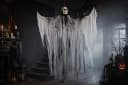 Das Kostümland Todesengel Halloween Hängefigur 180 cm Schwarz/Weiß Bild 1