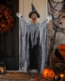 Das Kostümland Halloween Hexe Dekoobjekt Grau 170 cm Bild 1