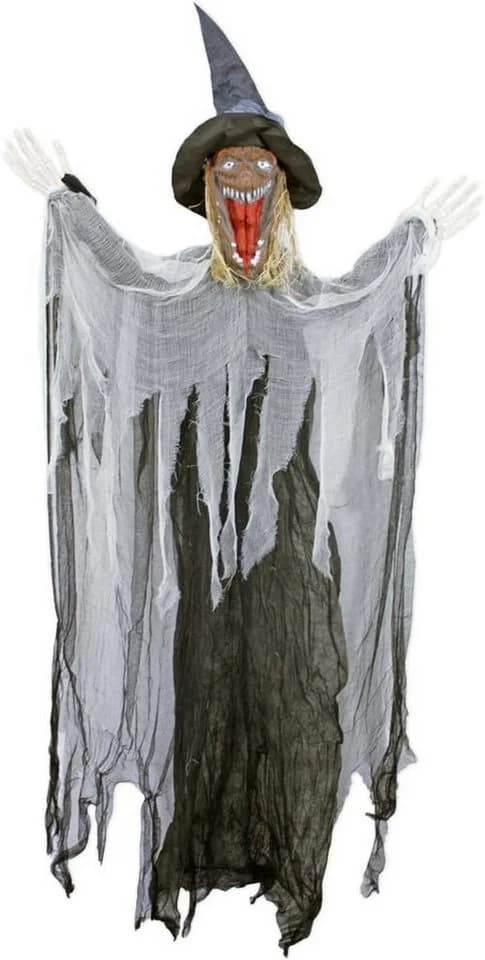 Das Kostümland Halloween Hexe Dekoobjekt Grau 170 cm - Bild 2
