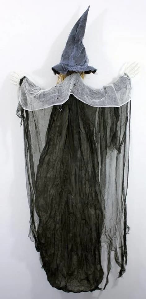 Das Kostümland Halloween Hexe Dekoobjekt Grau 170 cm - Bild 4