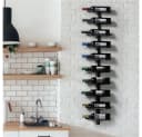 Yaheetech Weinregal Schwarz 10 Flaschen Metall Bild 1