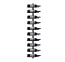 Yaheetech Weinregal Schwarz 10 Flaschen Metall Bild 2
