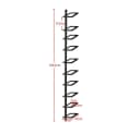 Yaheetech Weinregal Schwarz 10 Flaschen Metall Bild 5