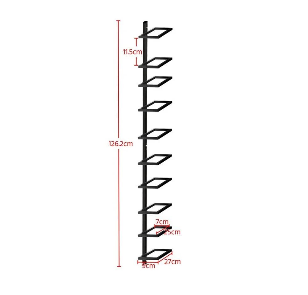 Yaheetech Weinregal Schwarz 10 Flaschen Metall - Bild 5