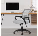 Yaheetech Bürostuhl Grau Höhenverstellbar mit Schaukelfunktion Bild 1