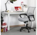 Yaheetech Bürostuhl Grau Höhenverstellbar mit Schaukelfunktion Bild 3