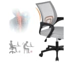 Yaheetech Bürostuhl Grau Höhenverstellbar mit Schaukelfunktion Bild 5